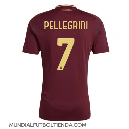 Camiseta AS Roma Lorenzo Pellegrini #7 Primera Equipación Replica 2024-25 mangas cortas